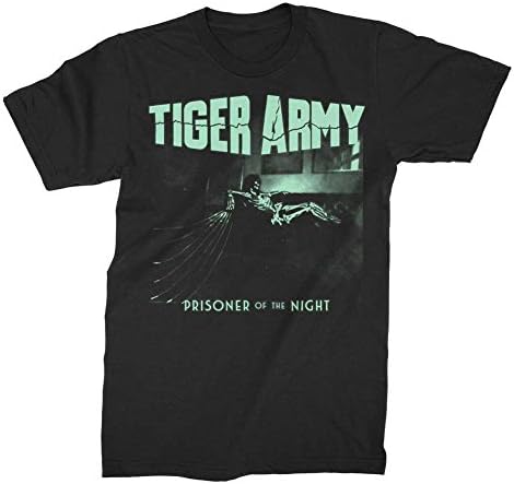 Tiger Army - Mens Prisoner Of The Night T-Shirt, Size: Medium, Color: Black