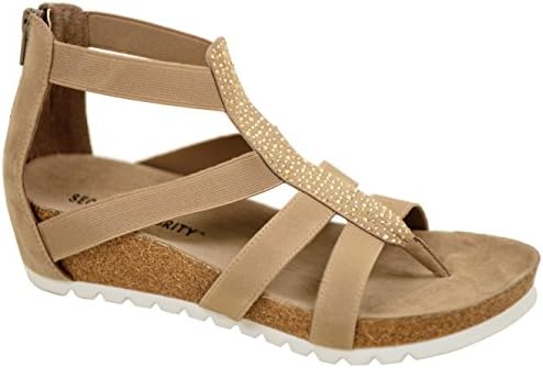 Secret Celebrity Tough Cookie Taupe Nova Suede/Elastic 9
