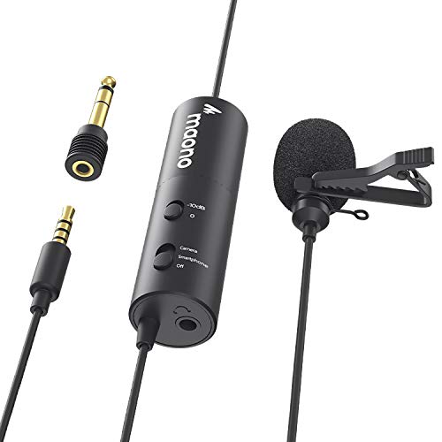 Maono AU102 Collar Mic for Mobile and YouTube Recording. Noise