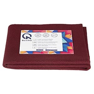 Quard Waterproof Baby Dry Sheet 70 x 50 cm (Small, Maroon)