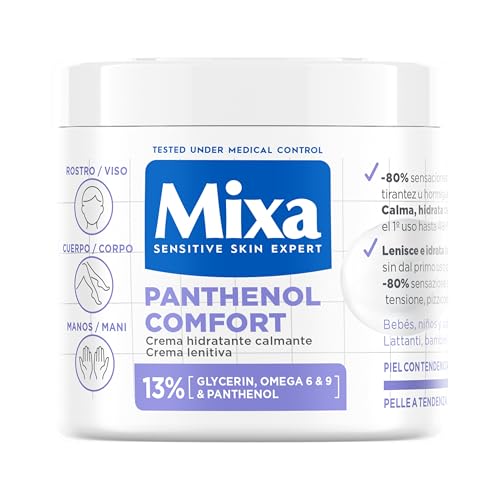 Crema Corporal Panthenol Comfort para pieles atópicas con 13% de [Glicerina + Pantenol]. Calma el picor. Apta para pieles sensibles y niños. 400 ml.