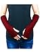 Dahlia Women's Aran Acrylic Knit Fingerless Arm Warmer Gloves