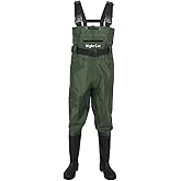 Night Cat Fishing Waders for Men Women Waterproof Hunting Chest Wader with Bootfoot Belt Breathable Lightweight Size 6 to 14