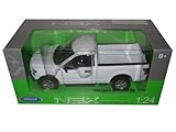2015 Ford F-150 Pickup Truck Regular Cab White 1/24 by Welly 24063