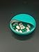 LazyMe Decorative Pill Box Cute Size for Purse Locking Small Daily Case (Green, 1)