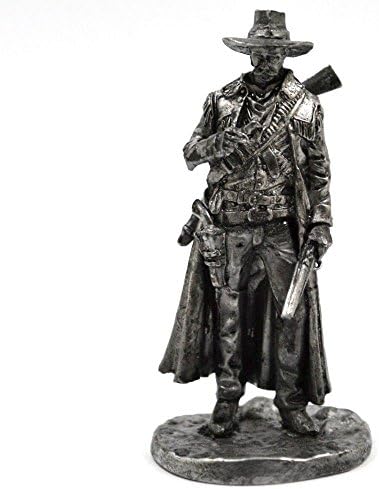 TIN HISTORY TIN FIGURES WILD WEST SHERIFF PAT GARRETT WITH GUN 65MM F3