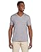 Gildan Men's Softstyle Preshrunk Heather V-Neck T-Shirt, Sport Grey, XXX-Large