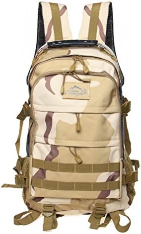 PioneerHiker Military Camo Backpack Tactical Backpacks for Hunting Camping Hiking Trekking Desert Camo
