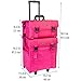 SHANY Soft Makeup Artist Rolling Trolley Cosmetic Case with Free Set of Mesh Bags, Summer Orchid