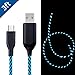 MKDGO 3ft USB Type C Cable LED Glowing Charging Cords Compatible for Samsung Galaxy S8, S8 Plus, S9, S9 Plus and Other USB-C Devices
