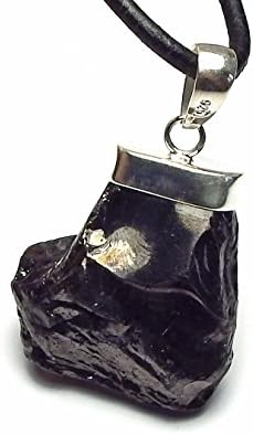 NOBLE SHUNGITE Russia Silver Elite Sterling Silver 24mm Pendant NATURAL /p6