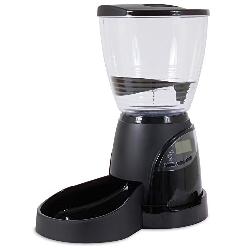 Aspen Pet Lebistro Programmable Cat And Dog Feeder 2 Sizes Black