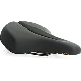 Selle Royal Vaia Relaxed,Bike Saddle for Long Rides On Mixed Terrain, Black, One Size