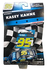 NASCAR Authentics Kasey Kahne #95 Diecast Car 1/64 Scale - 2018 Wave 8 - with Pit Sign Magnet - Collectible
