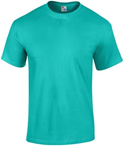 Men's Heavyweight 100% Cotton T Shirt Made in USA by R W &amp; B Outfitters S - 3XL Seafoam Medium