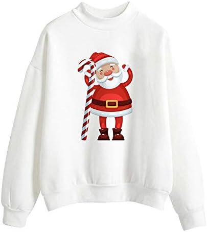 Clearance Sale for Women Tops.AIMTOPPY Women Christmas Print Long Sleeve Ladies Blouse Pullover Tops Shirt Sweatshirt