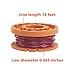 12-Pack Edger Spools Line Replacement 10-Foot Autofeed Spool for Worx String Trimmers (Compatible Model Worx Worx WG180 WG163 WA0010)