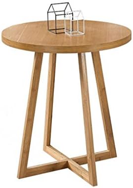 LQQFFCreative Table Garden Round Table, Wooden Coffee Table Sofa Table Small Dining Table Computer Table