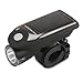 DROK Front Bike Light Rechargeable Night Light, Waterproof Bicycle Light LED, Solar Powered & USB Rechargeable Micro Bike Light, Safety Flashing Bike Light Set with Bike Light Mount &USB Cable