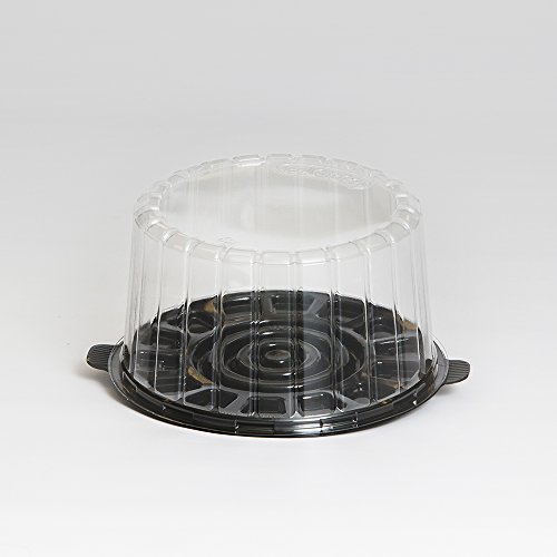 Inline Plastics EZ Open Clear, 7 Inch Double Layer Cake Container with Dome Lid | 100/Case
