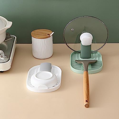 2 Pezzi Poggia Mestolo Cucina, Porta Mestoli da Cucina, Coperchio e poggia Cucchiaio Lavabile in Lavastoviglie Porta Coperchi Pentole, per Coperchio Pentola, Cucchiai, Bacchette, Spatola — foto 4 di 7