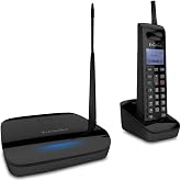 EnGenius FreeStyl 2, Extreme Long Range, Expandable up to (9) Handsets, 900 MHz, Analog Cordless Phone with 2-Way Radio for Broadcast/Intercom, Coverage up to 100,000 sq ft, Built-in RSSI Tool