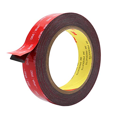 Double Sided Tape, HitLights 3M VHB Mounting Tape Heavy Duty, Waterproof Foam Tape, 16FT Length, 0.94 Inch Width for Car, LED Strip Lights, Home Decor, Office Decor