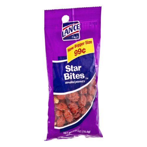 Lance Candied Peanuts Star Bites Grocery & Gourmet Food