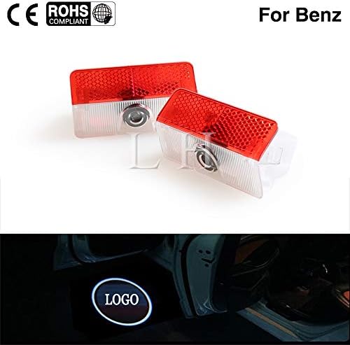 Sammiler - 2PCS Car Door Welcome Light For Mercedes GLK A B Class X204 W169 W168 W245 Accessories Benz LED Courtesy Lamp Projector Shadow