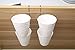 Fashionclubs Mug Holder Under Cabinet, Metal Coffee Cup Holder Mug Hanger with 8 Hooks, Mug Organizer for Cabinet Shelf Storage Display Rack for Kitchen Coffee Bar, Fit for 0.8inch Thickness or Less