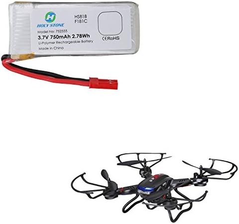Amazon Com Holy Stone 2 X 3 7v 750mah Lipo Battery For Rc Quadcopter F181 Toys Games