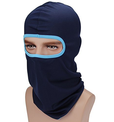GANWAY Outdoor Sunscreen Cap Protective Head Tactics CS Hat Balaclava Ski Motorcycle Face Mask (blue)
