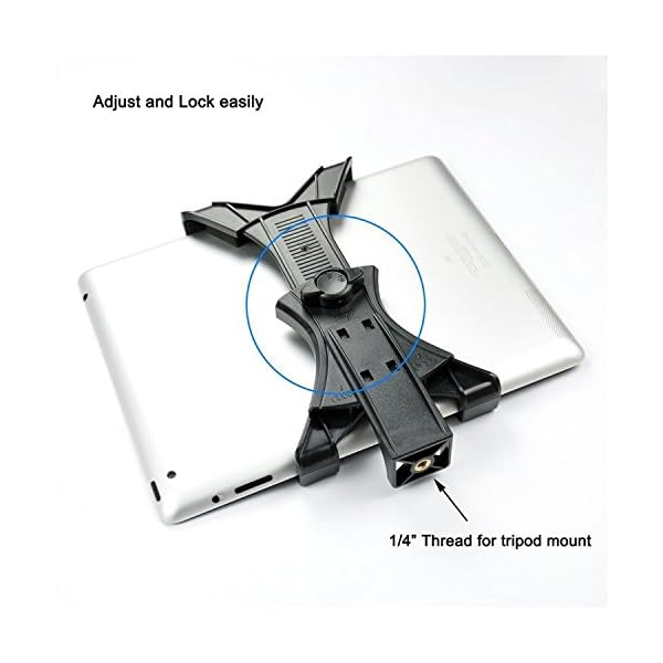 Mudder Universal Tablette Stativadapter für iPad, Samsung Tab und Andere Tabletten, Phablets oder Smartphones… – Bild 5