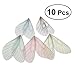 OULII 10pcs Beautiful Butterfly Wings Charms for DIY Jewelry Crafts Making Earring Necklace Hair Clip Decoration (Random Color)