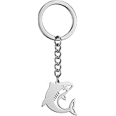 Shark Keychain,Simple Ocean Animal Key Holder for Women Bag Charms, Cute Key Chains Gift for Shark Lovers, Men Women Boys