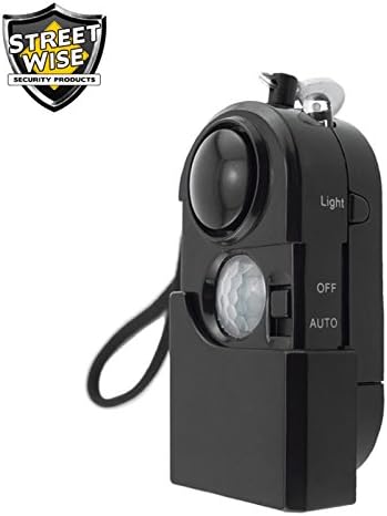 Streetwise iALARM Motion Detector 100-decibel Personal Panic Alarm w/ Flashlight