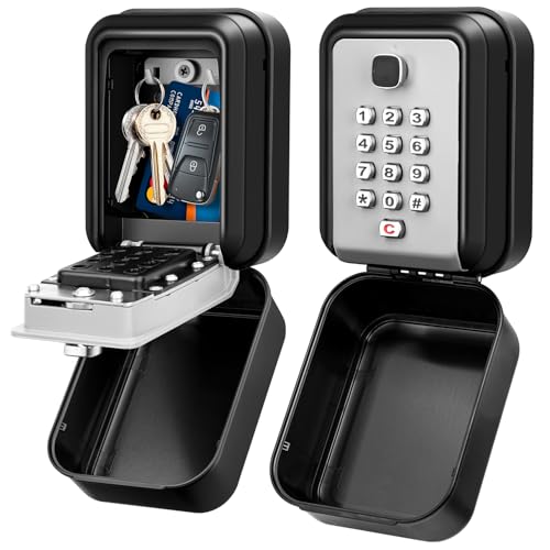 Outdoor Waterproof Key Box Combination Key Box Key Box with Code Large Security Box for Keys Wall for Home School Factory