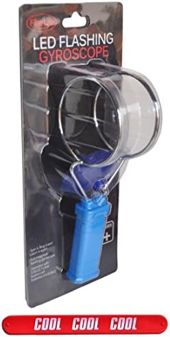 Best Top Spinning Light Up Gyroscope Toy Game Novelty Gift Idea for Kids Men Dad with COOL Slapstick for Adult Guy Teen Boss