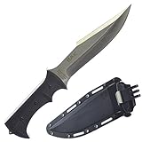 ISAK Survival, Hunting, Tactical, SWAT, Commando Israeli Army 11.7 inch Overall Fixed Blade Knife, Sanding Finish