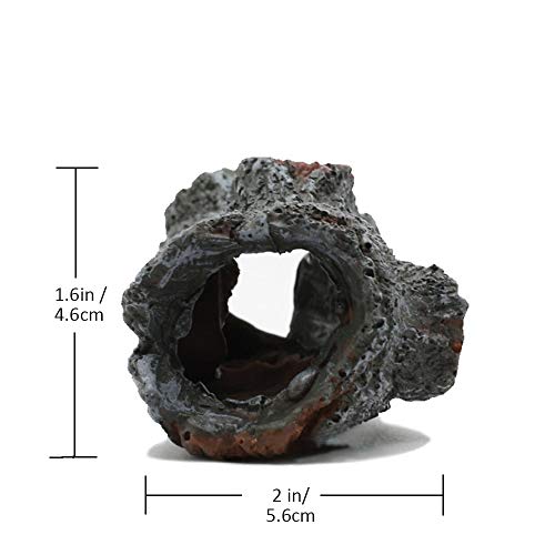 ChungGorGor Reptile Gecko Hide House - Reptile and Hide Amphibian Habitat Hideouts, Tree Hole Hide House for Snake, Ball Python, Adult Gecko
