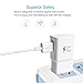 Adaptive Fast Charger Kit, Wall Charger Apply to Samsung Galaxy S7/S7 Edge/S6/Note5, Recharger Kit Include 2 x Charging Adapter & 2 x Micro-USB Cable, Aolerx(White)