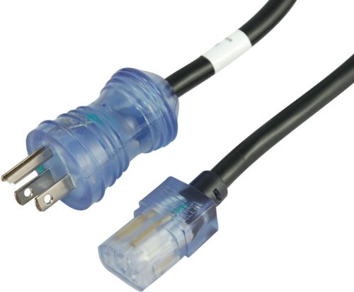Rectangular Cordset Plug Mua Conntek 20-Feet 15-Amp SJT 14/3 Hospital Grade Cordset 15-Amp Plug ...
