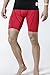 TSLA Men's Compression Shorts Baselayer Cool Dry Sports Tights, Zero(s17) - Red, X-Large.