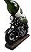 Atlantic Collectibles Vintage Black Chopper Motorcycle Bike Wine Holder Figurine 12.25
