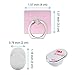 mowinifa816 AL145 Cell Phone Finger Ring Holder, IHUIXINHE Universal Smartphone Stand for iPhone 7 Plus 6 6S Galaxy S8 Edge, Contain 5 Hook - 5 Piece