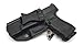 Rounded IWB Holster Fits: Glock 17 19 19X 26 31 32 33 34 45 (G1-5) Holster - LH - Black Kydex - Concealment Express - American Made