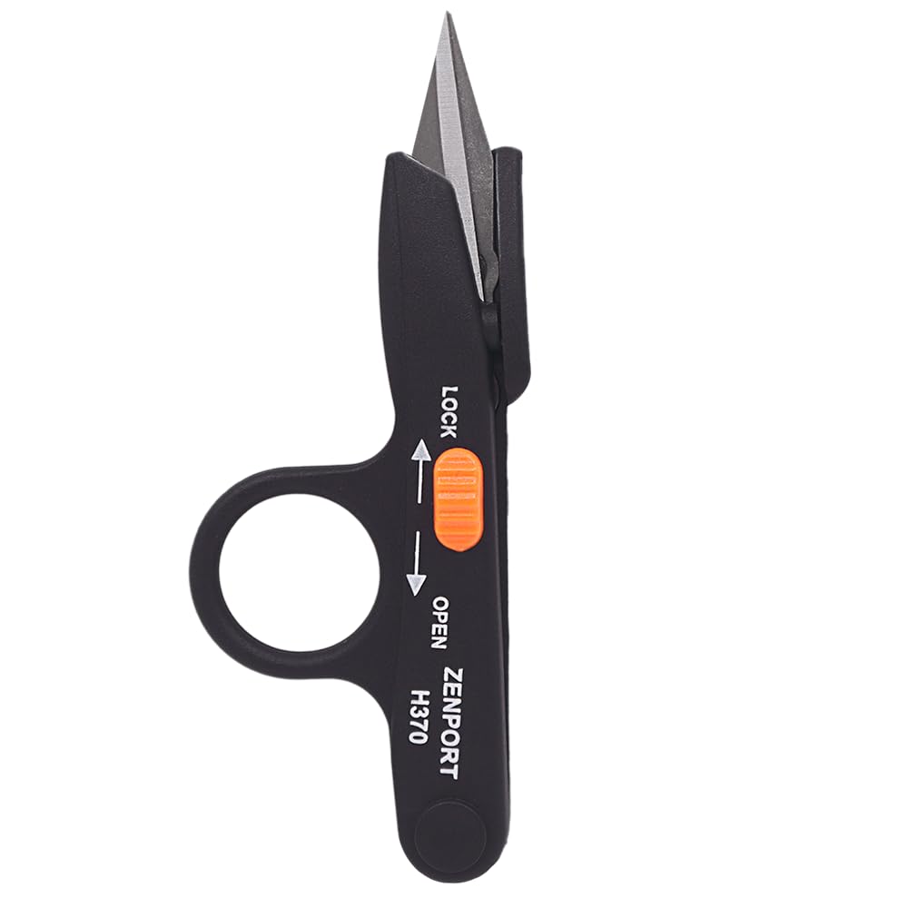 Zenport H370 Thread and Floral Clipper with Lock, Black