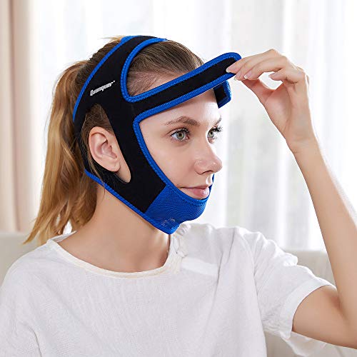 Anti Snoring Chin Strap - Snore Stopper & Snoring Solution Reduction Sleep Aids- Breathable, Flexible & Easily Adjustable with Non-Slip Strap for Men and Women