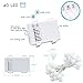 Lalapao Global String Lights 2 Pack 19ft 40 LED Starry Lights Xmas Battery Powered Fairy Light Waterproof Christmas Lighting Decor with 5 Modes for Outdoor Indoor Partly Garden Wedding (Warm White)