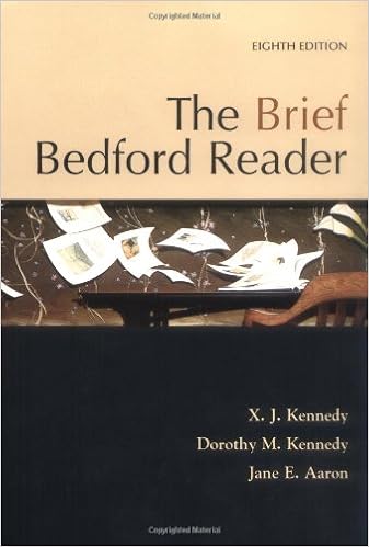 Amazon Com The Brief Bedford Reader Kennedy X J Kennedy Dorothy M ron Jane E Books